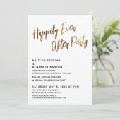 Gelukkig na het feest Handgeschreven receptie Kaart (Staand voorkant)