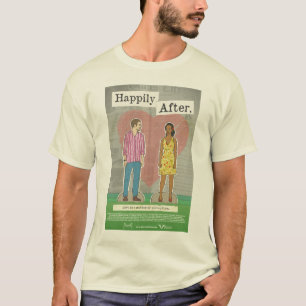 Gelukkig na t-shirt