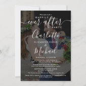 Gelukkig Na Trouwfoto's Uitnodiging (Voorkant)