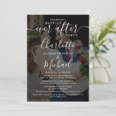 Gelukkig Na Trouwfoto's Uitnodiging (Staand voorkant)