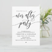 Gelukkig na viering diner dansfeest kaart (Staand voorkant)