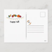 Gelukkig Najaarsansichtkaart Feestdagenkaart (Achterkant)