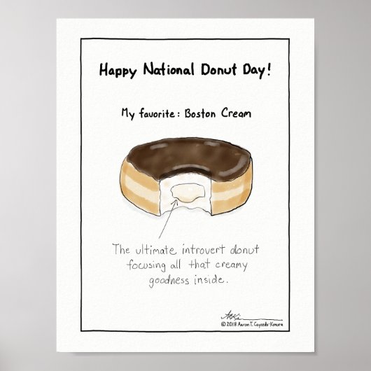Gelukkig nationale Donut Dag! Poster (Voorkant)