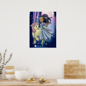 Gelukkig Native Amerikaans Meisje en Pony Poster (Keuken)