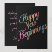 Gelukkig nieuw begin 2026 kaart (Voorkant / Achterkant)