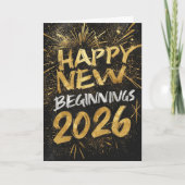 Gelukkig nieuw begin 2026 kaart (Voorkant)