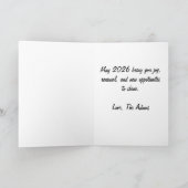 Gelukkig nieuw begin 2026 kaart (Binnen)