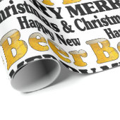 Gelukkig Nieuw Bier Cadeaupapier (Rol Hoek)