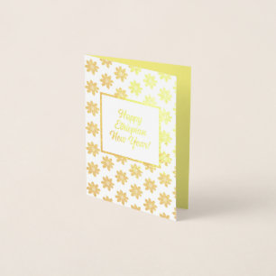 Gelukkig nieuw Ethiopisch nieuwjaar Foliekaart Folie Kaarten