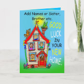 Gelukkig nieuw huis kaart (Voorkant)