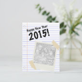 gelukkig nieuw jaar 2015 feestdagenkaart (Staand voorkant)