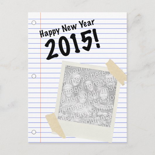 gelukkig nieuw jaar 2015 feestdagenkaart (Voorkant)