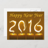 Gelukkig nieuw jaar 2016 feestdagenkaart (Voorkant / Achterkant)