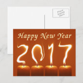 Gelukkig nieuw jaar 2017 feestdagenkaart (Voorkant / Achterkant)