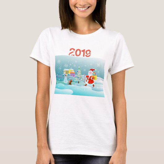 gelukkig nieuw jaar 2019 t-shirt (Voorkant)