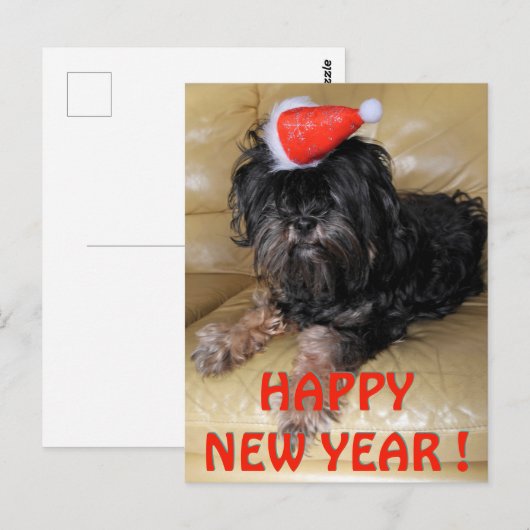 Gelukkig nieuw jaar!, briefkaart (Voorkant / Achterkant)