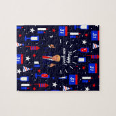 gelukkig nieuw jaar donald trump legpuzzel (Horizontaal)