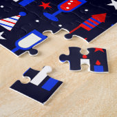 gelukkig nieuw jaar donald trump legpuzzel (Zijkant)