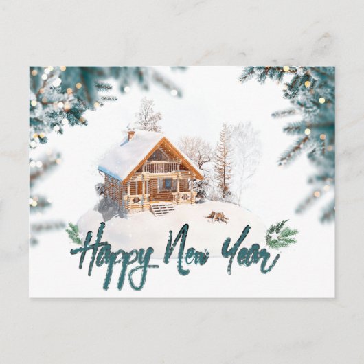 Gelukkig nieuw jaar elegant Holiday Briefkaart (Voorkant)