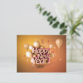 gelukkig nieuw jaar feestdagenkaart (Staand voorkant)