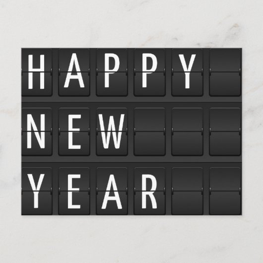 gelukkig nieuw jaar feestdagenkaart (Voorkant)