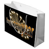 Gelukkig nieuw jaar Grote cadeautas (Achterkant Gekanteld)