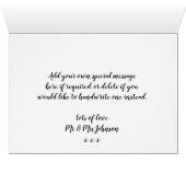 gelukkig nieuw jaar kerstvakantie fotokaart sneeuw (Binenzijde Horizontaal (Onderkant))