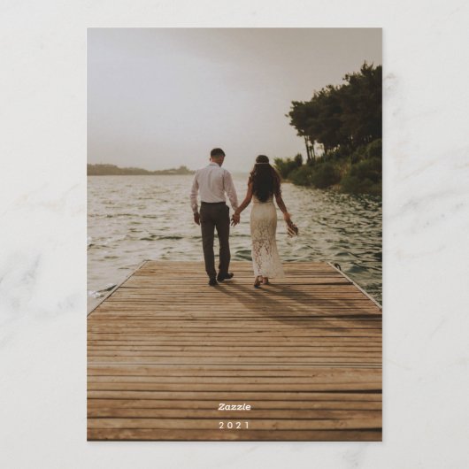 gelukkig nieuw jaar manuscripttekst witte letters feestdagenkaart (Achterkant)