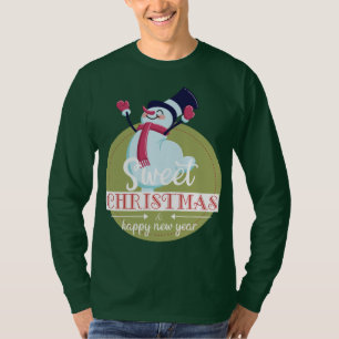 Gelukkig Nieuw jaar met Kerstmis T-shirt