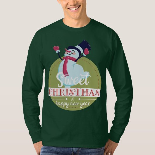 Gelukkig Nieuw jaar met Kerstmis T-shirt (Voorkant)