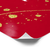 Gelukkig nieuw jaar minimalistisch abstract modern perfect poster (Hoek)