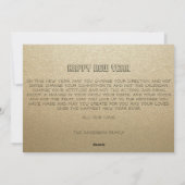 Gelukkig nieuw jaar Persoonlijke foto en tekst Feestdagenkaart (Achterkant)