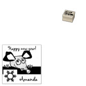 Gelukkig nieuw jaar! rubberstempel (Gestempeld)