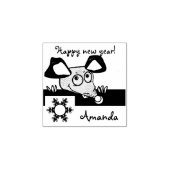 Gelukkig nieuw jaar! rubberstempel (Afrduk)