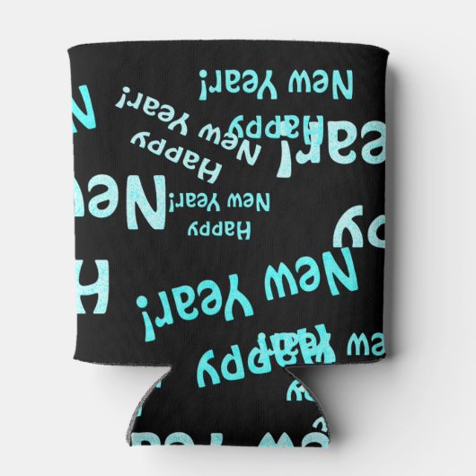 gelukkig nieuw jaar tekst blikjeskoeler (Achterkant)