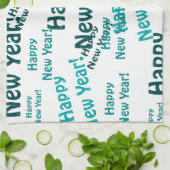 gelukkig nieuw jaar tekst theedoek (Gevouwen)