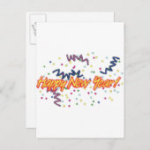 GELUKKIG NIEUW YEAR3 FEESTDAGENKAART (Voorkant / Achterkant)