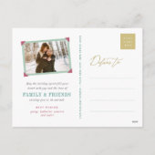 Gelukkig Nieuwe Home Pset Moving Announcement Foto Feestdagenkaart (Achterkant)