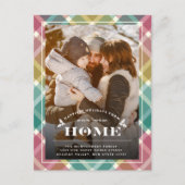 Gelukkig Nieuwe Home Pset Moving Announcement Foto Feestdagenkaart (Voorkant)