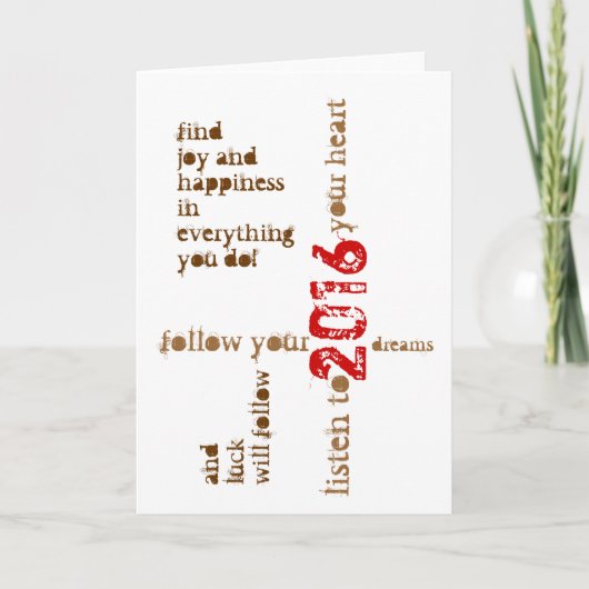 gelukkig nieuwe kaart voor 2016 (Voorkant)