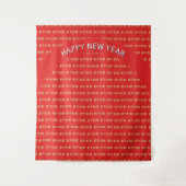 Gelukkig nieuwjaar 新年快乐 wandkleed (Voorkant)