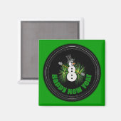 Gelukkig Nieuwjaar 1 magneet (Voorkant / Achterkant)