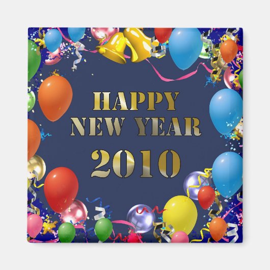Gelukkig Nieuwjaar 2010 Magneet (Voorkant)