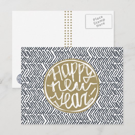 Gelukkig Nieuwjaar 2016 Feestdagenkaart (Voorkant / Achterkant)