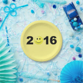 Gelukkig nieuwjaar 2016 Funny Sweet Number Papieren Bordje (Feest)
