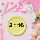 Gelukkig nieuwjaar 2016 Funny Sweet Number Papieren Bordje (Feest)