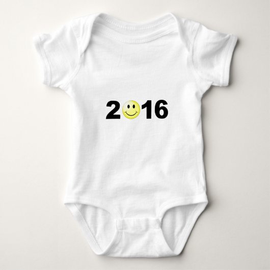 Gelukkig nieuwjaar 2016 Funny Sweet Number Romper (Voorkant)