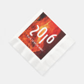 Gelukkig nieuwjaar 2016 Jaar van de Rode Brandaap Servet (Hoek)