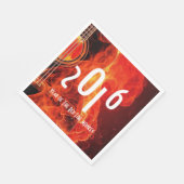 Gelukkig nieuwjaar 2016 Jaar van de Rode Brandaap Servet (Hoek)