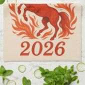 Gelukkig nieuwjaar 2016 theedoek (Gevouwen)